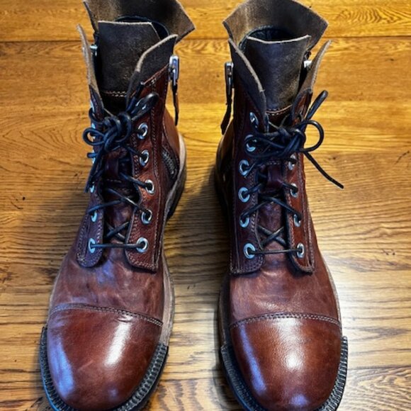 MOMA Leather Ankle Boot, Brown, EU 39 - Picture 1 of 13